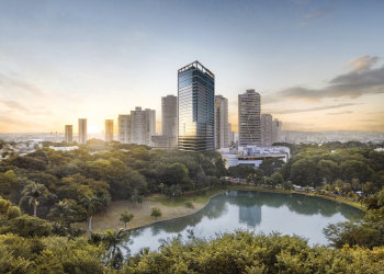 Existe algum novo lançamento comercial próximo ao Parque Vaca Brava em Goiânia?